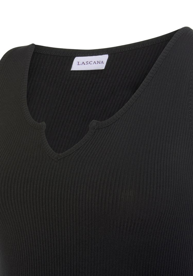 Lascana Lascana Ripptanktop Funktionstank Damen - schwarz - 0 | SportScheck