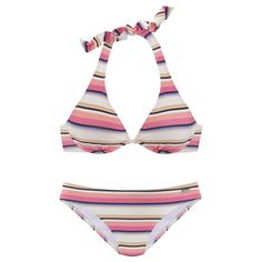 VENICE BEACH Bügel-Bikini Bikini Set Damen creme-rosa