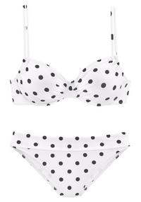 Lascana Bikini-Hose Bikini Hose Damen - wei&szlig;-schwarz