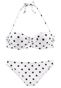 Lascana Bikini-Hose Bikini Hose Damen - wei&szlig;-schwarz