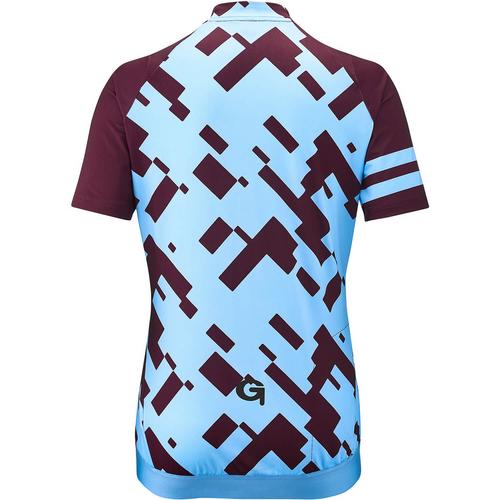 Rückansicht von Gonso Ceniga Fahrradtrikot Damen Violett