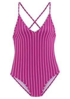 Vivance Badeanzug Badeanzug Damen beere creme