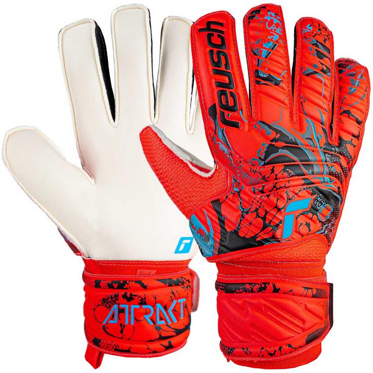 Reusch Reusch Attrakt Solid Torwarthandschuhe - 3334 bright red/future blue - 0 | SportScheck