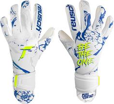 Rückansicht von Reusch Pure Contact Silver Handschuhe 1089 white / deep blue