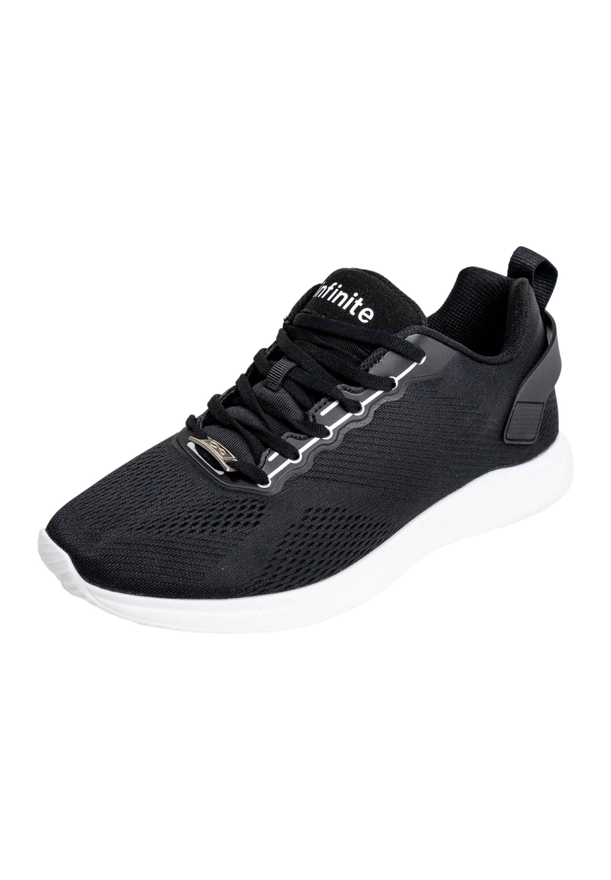 Infinite Runzzer Freizeitschuhe schwarz