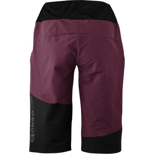 Rückansicht von Gonso Lomaso Fahrradshorts Damen Violett