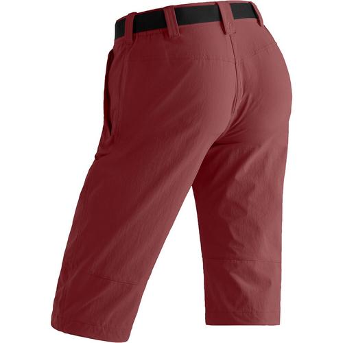 Rückansicht von Maier Sports Kluane Funktionsshorts Damen Bordeaux431