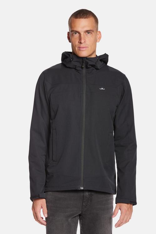 Rückansicht von Jeff Green Lasse Softshelljacke Herren Black