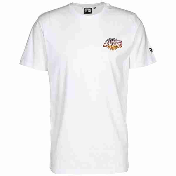 New Era NBA Los Angeles Lakers Body Water Print T-Shirt Herren weiß / bunt