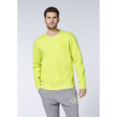 Rückansicht von Chiemsee Sweater Sweatshirt Herren Safety Yellow