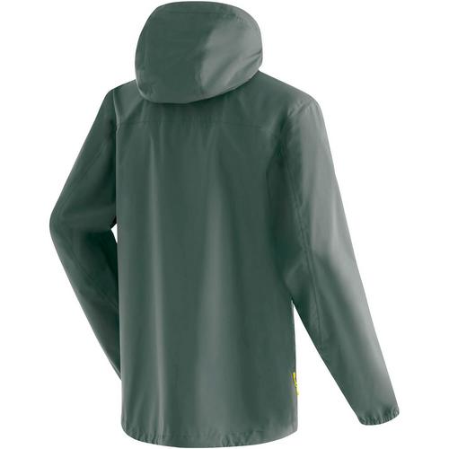 Rückansicht von Maier Sports Tind Eco Regenjacke Herren Petrol