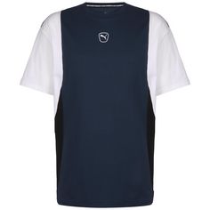 PUMA King Logo T-Shirt Herren dunkelblau / weiß