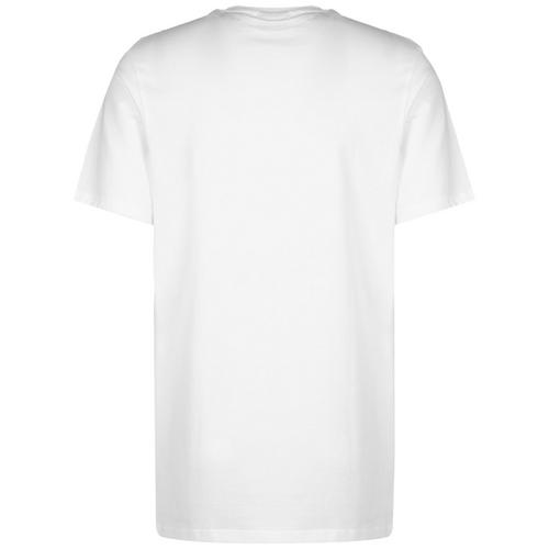 Rückansicht von New Era Script T-Shirt Herren weiß / dunkelgrün