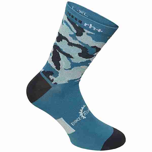 RH+ Fashion Lab-Sock Sportsocken Camouflage Aqua/Beluga Black