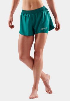 Rückansicht von Skins 2-in-1 Superpose Funktionsshorts Damen lt teal