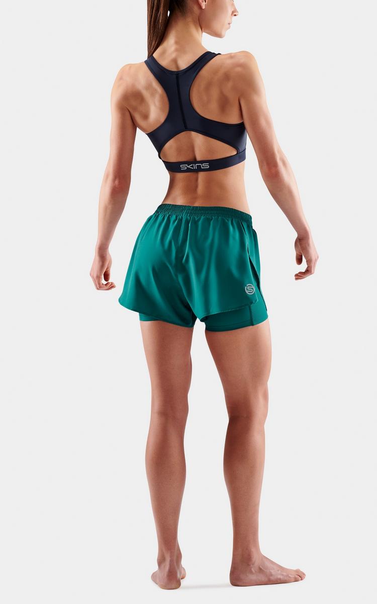 Skins Skins 2-in-1 Superpose Funktionsshorts Damen - lt teal - 5 | SportScheck