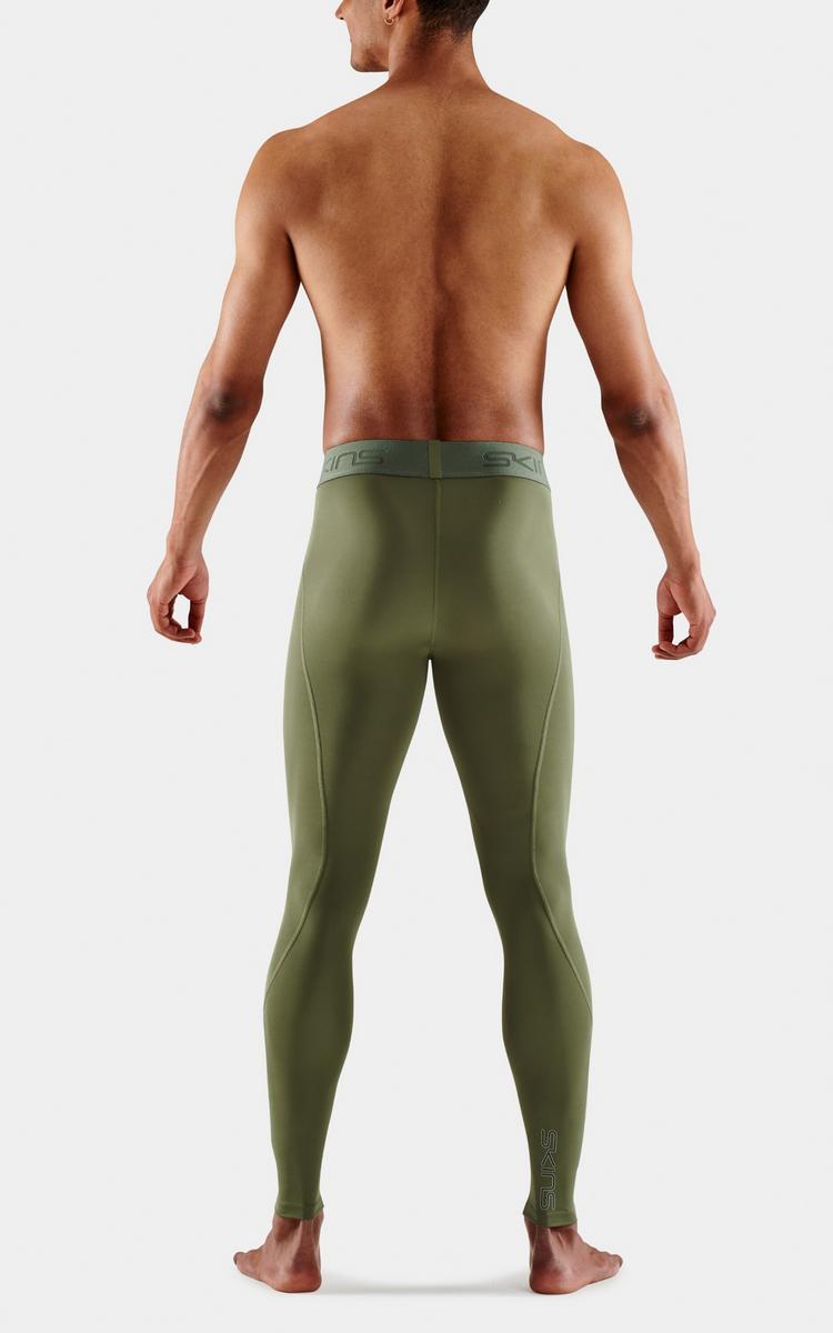 Skins Skins 2-Series Long Tight Tights Herren - khaki - 2 | SportScheck