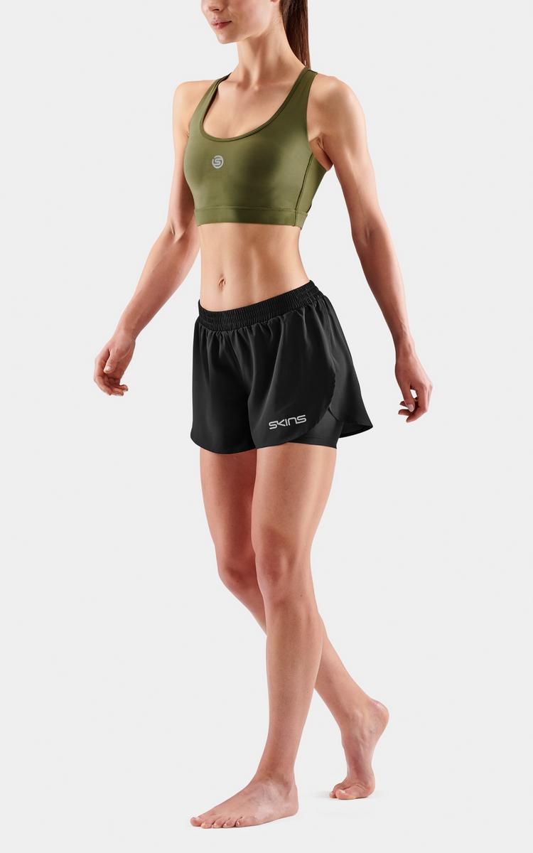 Skins Skins 2-in-1 Superpose Funktionsshorts Damen - black - 2 | SportScheck