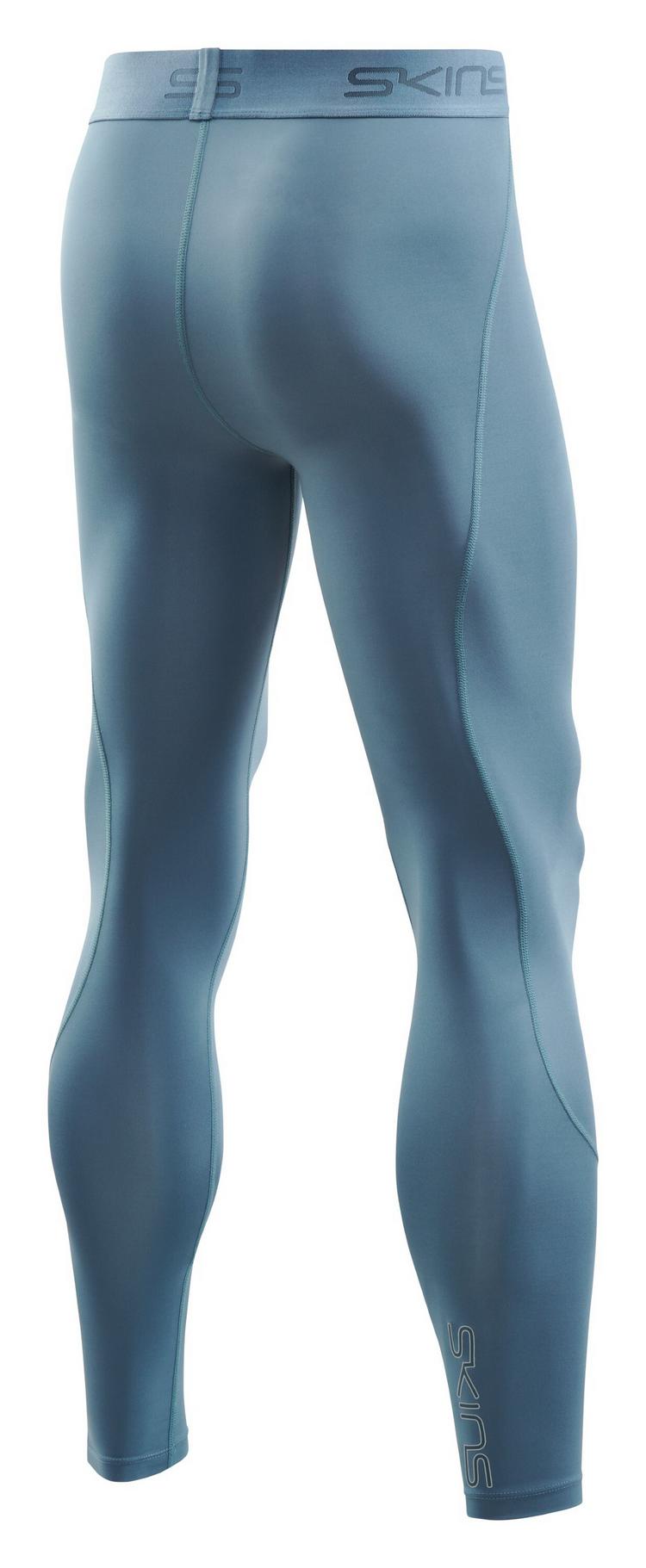 Skins Skins 2-Series Long Tight Tights Herren - blue grey - 0 | SportScheck