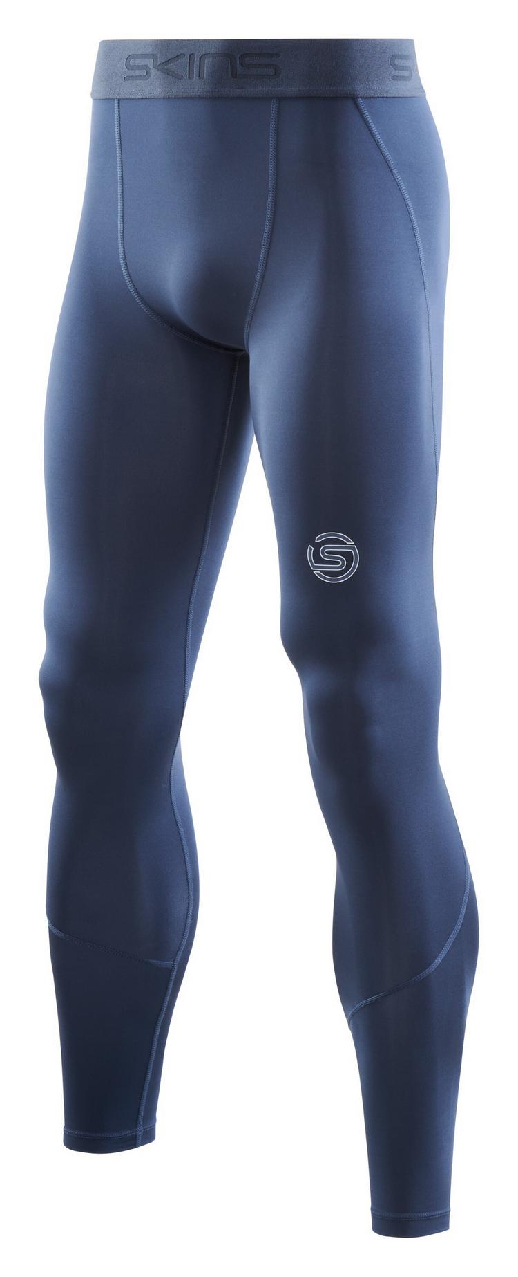 Skins Skins 2-Series Long Tight Tights Herren - navy blue - 0 | SportScheck