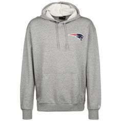 New Era NFL New England Patriots Detail Logo Hoodie Herren grau