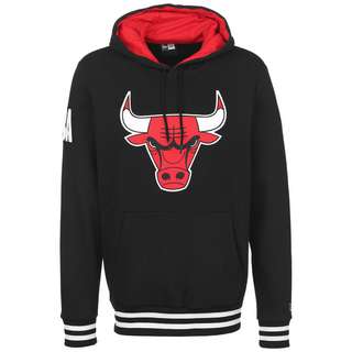 New Era NBA Bold Logo Chicago Bulls Hoodie Herren schwarz / rot