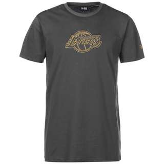 New Era NBA Los Angeles Lakers Chain Stitch T-Shirt Herren grau / gold