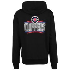 Rückansicht von New Era NBA Los Angeles Clippers Neon Hoodie Herren schwarz / weiß