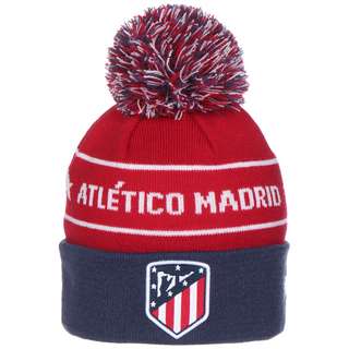 New Era Atletico Madrid Logo Bobble Knit Beanie Herren rot / dunkelblau