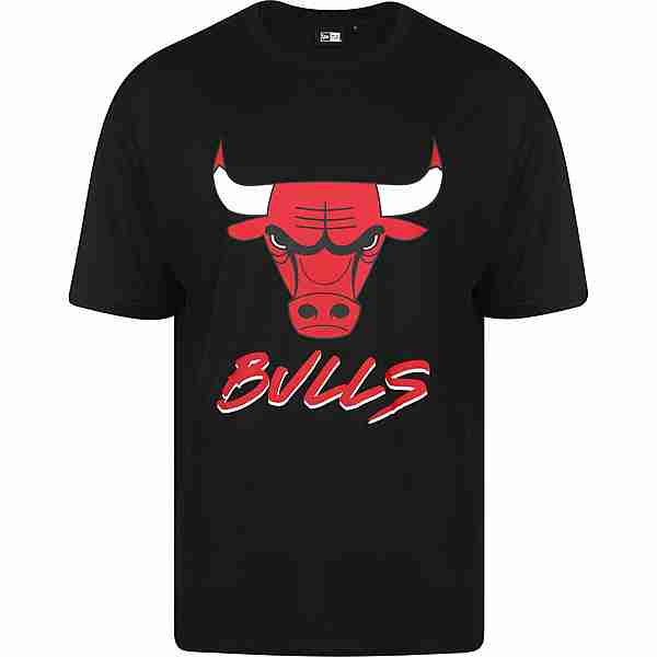 New Era NBA Script Mesh Chicago Bulls T-Shirt Herren schwarz / rot