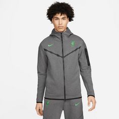 Nike FC Liverpool Tech Sweatjacke Herren grau / grün