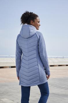 Rückansicht von Vivance Steppjacke Funktionsjacke Damen blau