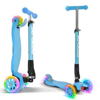 Apollo Roller Kids Whiz LED Wheels Scooter blau