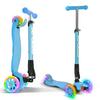 Apollo Roller Kids Whiz LED Wheels Scooter - blau
