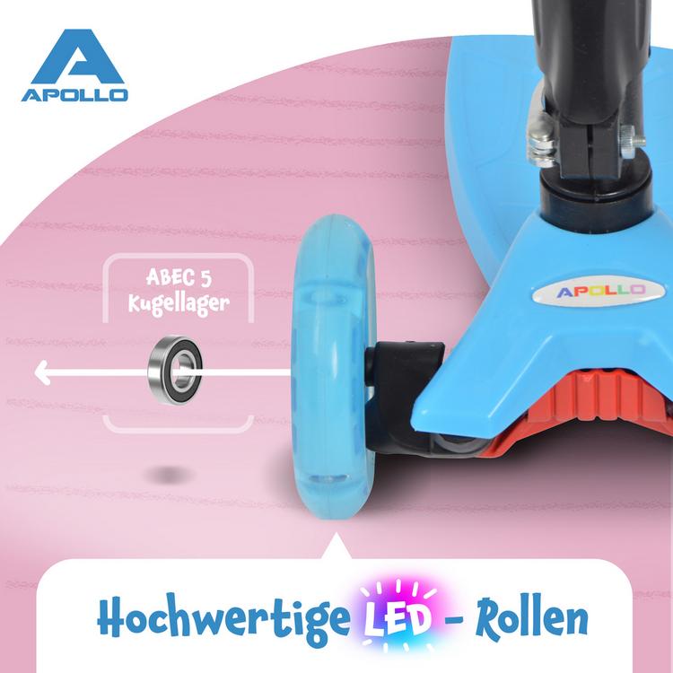 Apollo Apollo Roller Kids Whiz LED Wheels Scooter - blau - 1 | SportScheck