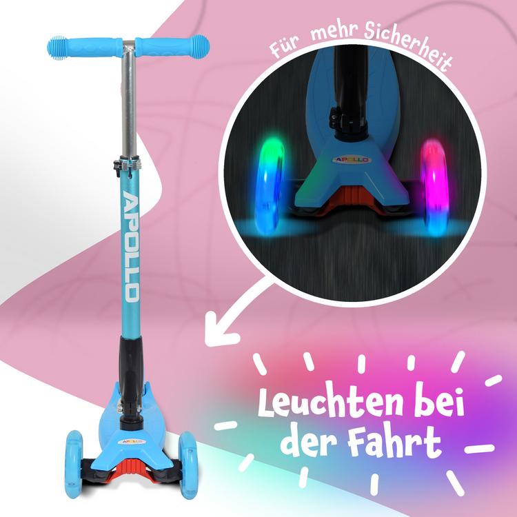 Apollo Apollo Roller Kids Whiz LED Wheels Scooter - blau - 2 | SportScheck