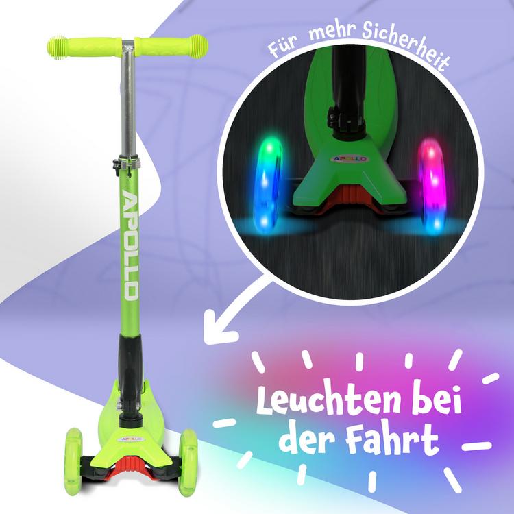 Apollo Apollo Roller Kids Whiz LED Wheels Scooter - gr&uuml;n - 2 | SportScheck