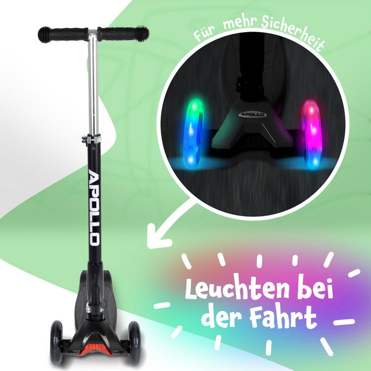 Apollo Apollo Roller Kids Whiz LED Wheels Scooter - schwarz - 2 | SportScheck