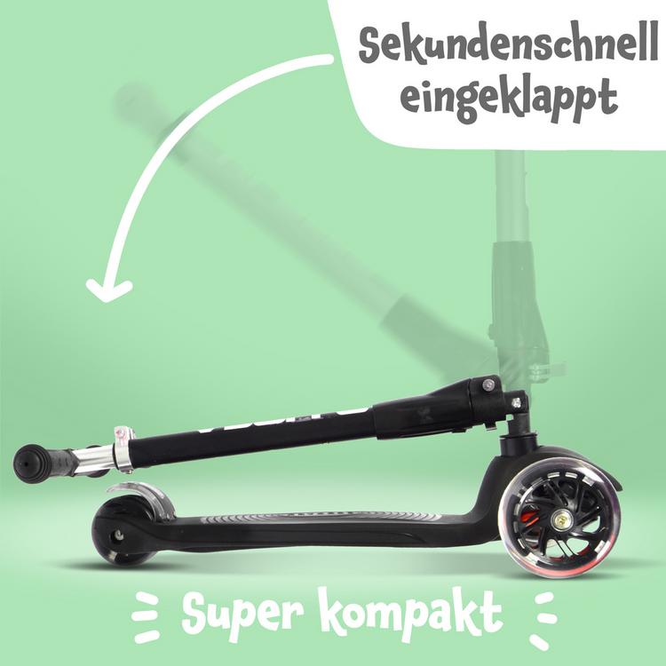 Apollo Apollo Roller Kids Whiz LED Wheels Scooter - schwarz - 3 | SportScheck