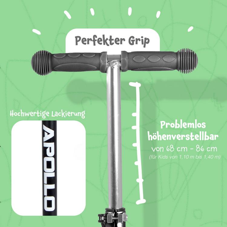 Apollo Apollo Roller Kids Whiz LED Wheels Scooter - schwarz - 4 | SportScheck