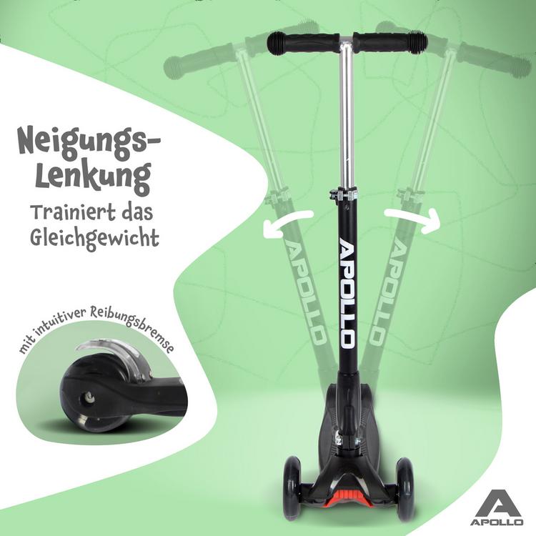 Apollo Apollo Roller Kids Whiz LED Wheels Scooter - schwarz - 5 | SportScheck