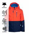Trollkids Hallingdal Funktionsjacke Kinder - flame orange-navy