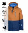 Trollkids Hallingdal Winterjacke Kinder - Bronze/Marineblau