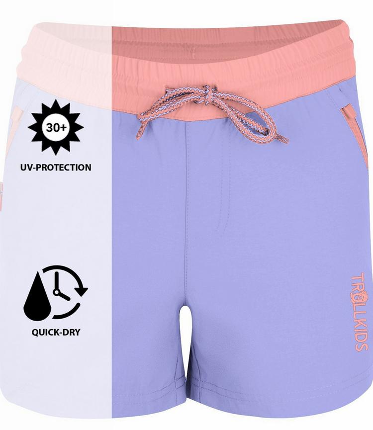 Trollkids Trollkids Arendal Funktionsshorts Kinder - Lila/Aprikose - 0 | SportScheck