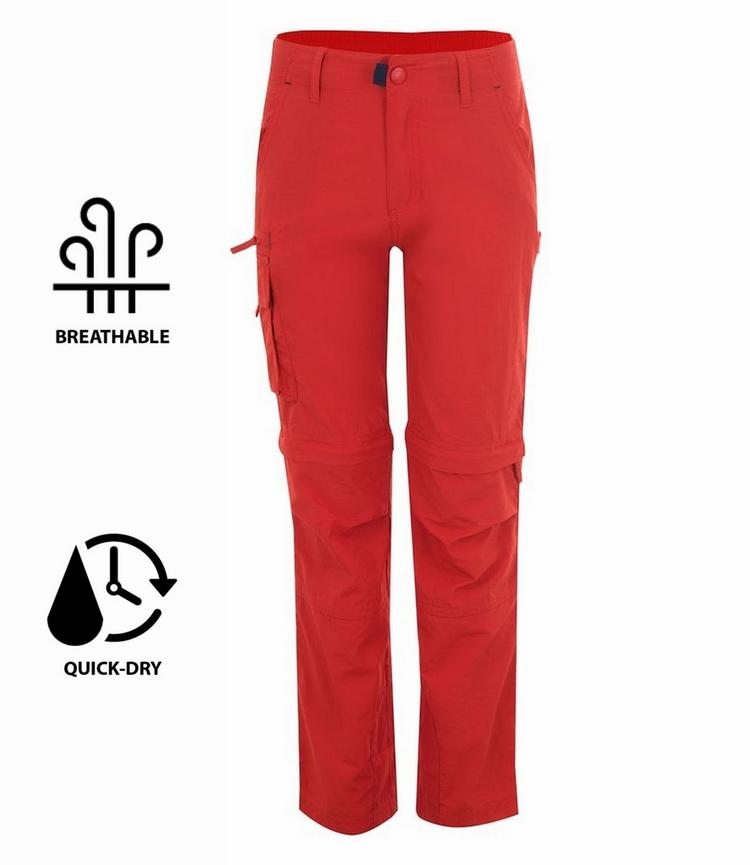 Trollkids Trollkids Oppland Trekkinghose Kinder - Rot - 0 | SportScheck