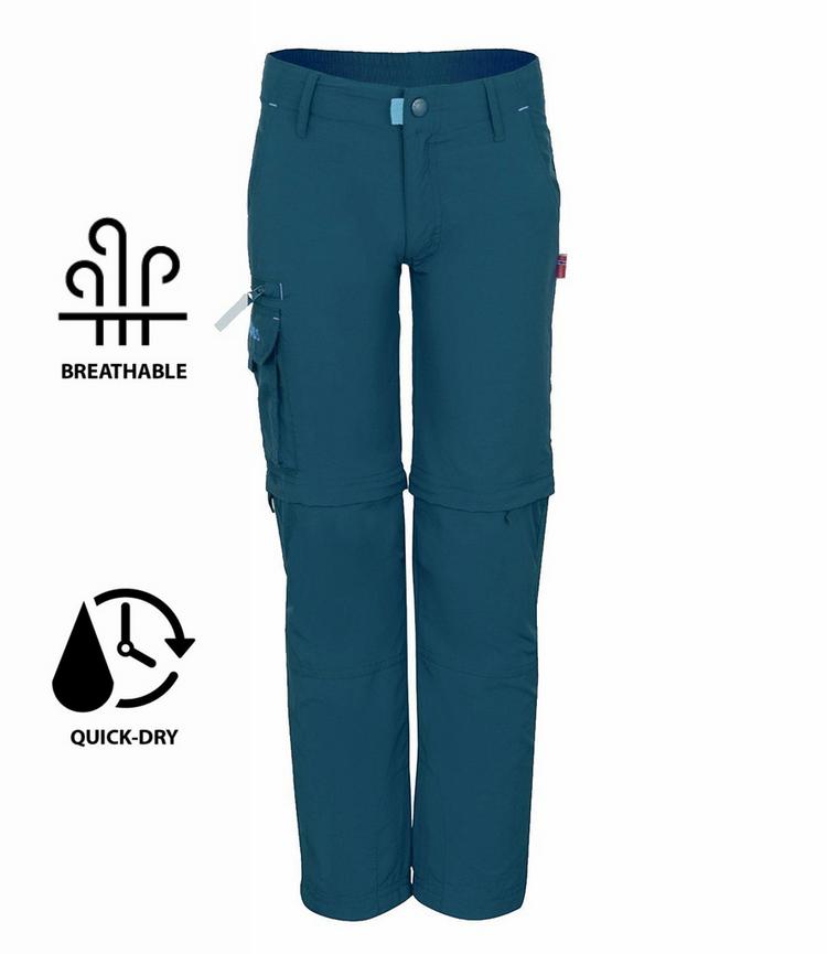 Trollkids Trollkids Oppland Trekkinghose Kinder - Petrolblau - 0 | SportScheck