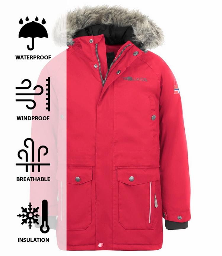 Trollkids Trollkids Nordkapp Winterjacke Kinder - Hellrot - 0 | SportScheck