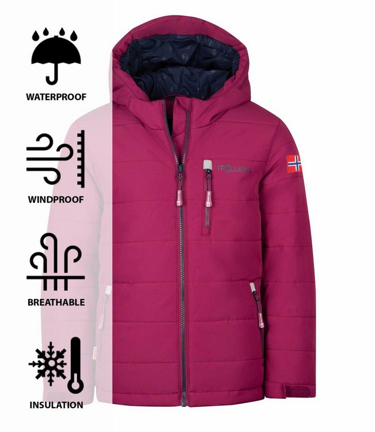 Trollkids Trollkids Hemsedal XT Winterjacke Kinder - Pflaume/Marineblau - 0 | SportScheck