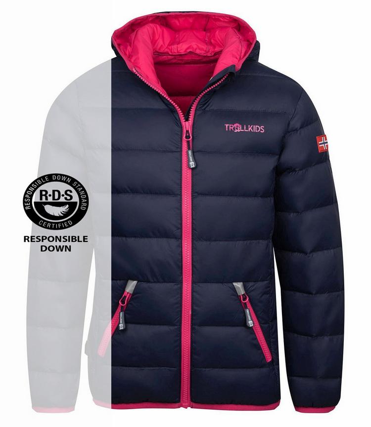 Trollkids Trollkids Dovrefjell Daunenjacke Kinder - Marineblau / Magenta - 0 | SportScheck