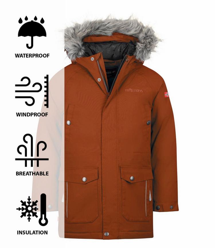 Trollkids Trollkids Nordkapp Winterjacke Kinder - Zimt - 0 | SportScheck